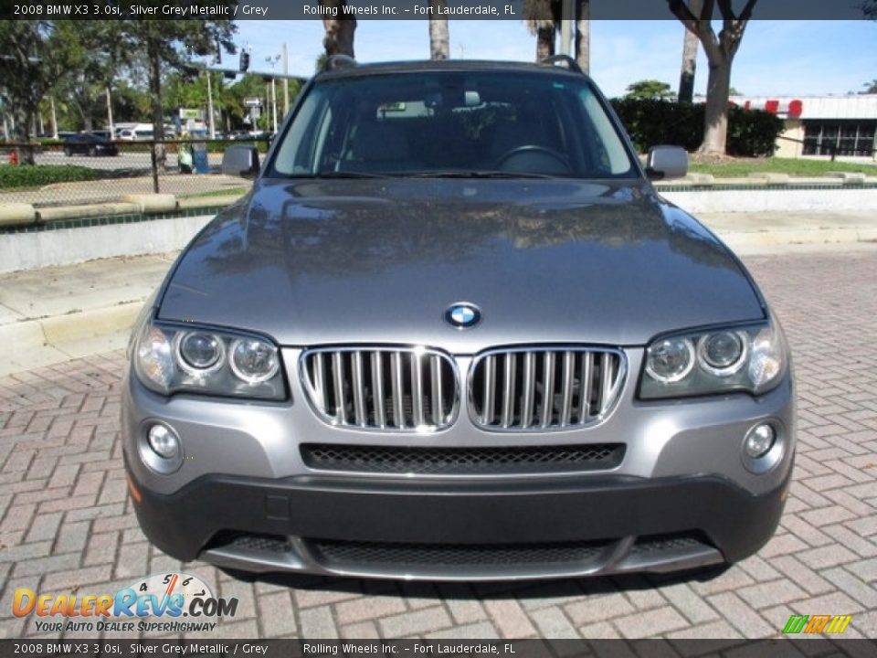 2008 BMW X3 3.0si Silver Grey Metallic / Grey Photo #15
