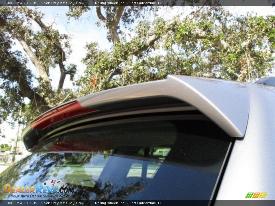 2008 BMW X3 3.0si Silver Grey Metallic / Grey Photo #18