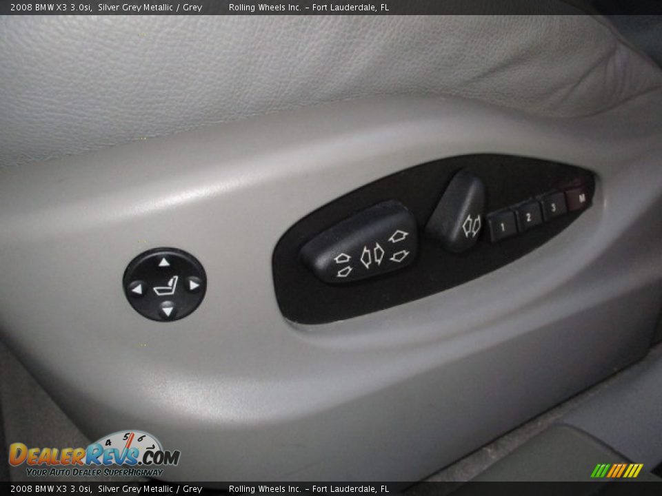 2008 BMW X3 3.0si Silver Grey Metallic / Grey Photo #23