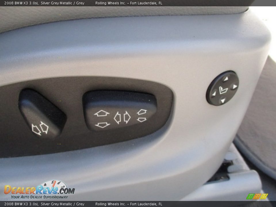2008 BMW X3 3.0si Silver Grey Metallic / Grey Photo #24