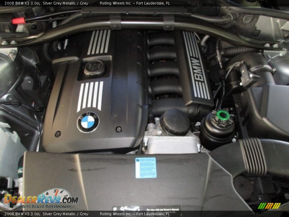 2008 BMW X3 3.0si Silver Grey Metallic / Grey Photo #25