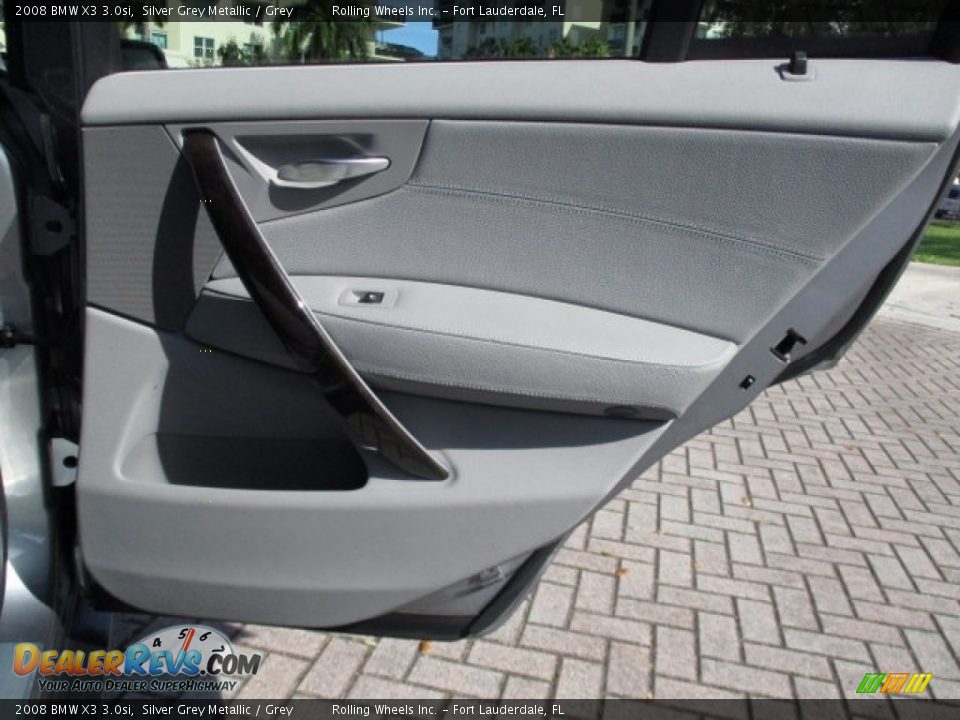 2008 BMW X3 3.0si Silver Grey Metallic / Grey Photo #26