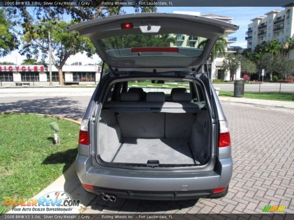 2008 BMW X3 3.0si Silver Grey Metallic / Grey Photo #28