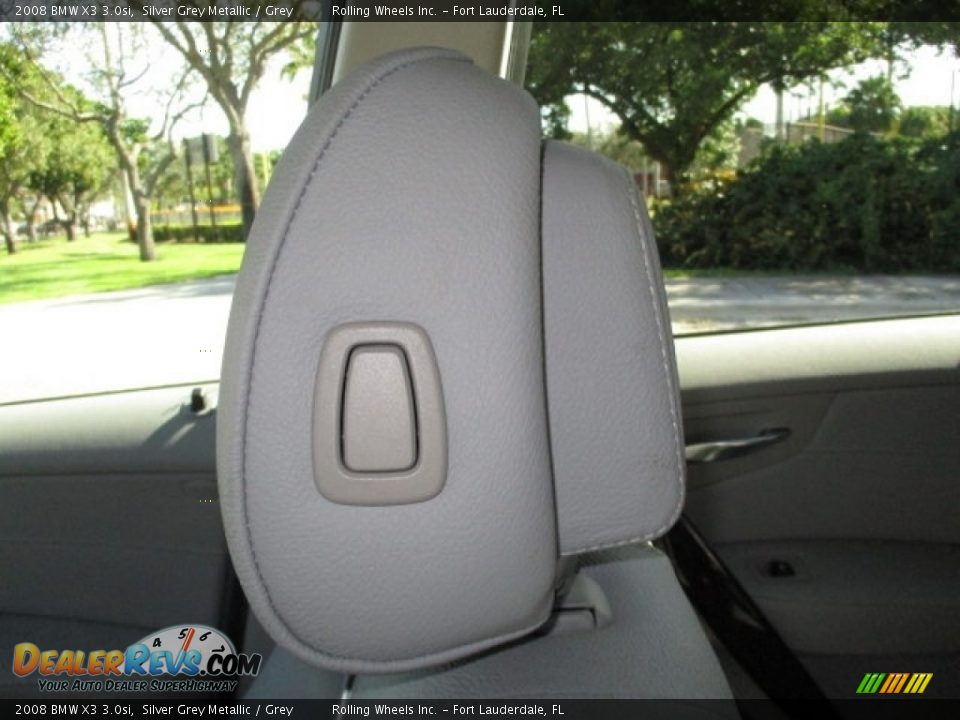 2008 BMW X3 3.0si Silver Grey Metallic / Grey Photo #29