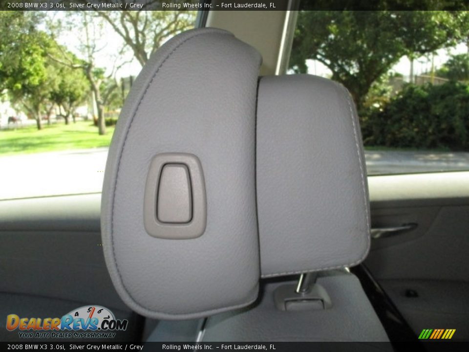 2008 BMW X3 3.0si Silver Grey Metallic / Grey Photo #30