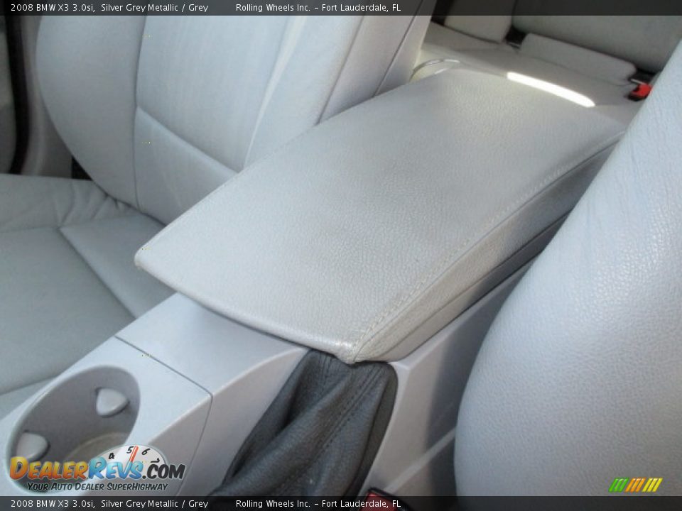 2008 BMW X3 3.0si Silver Grey Metallic / Grey Photo #32