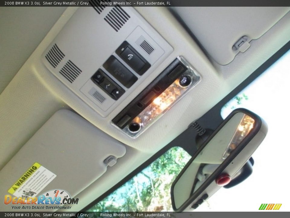 2008 BMW X3 3.0si Silver Grey Metallic / Grey Photo #34