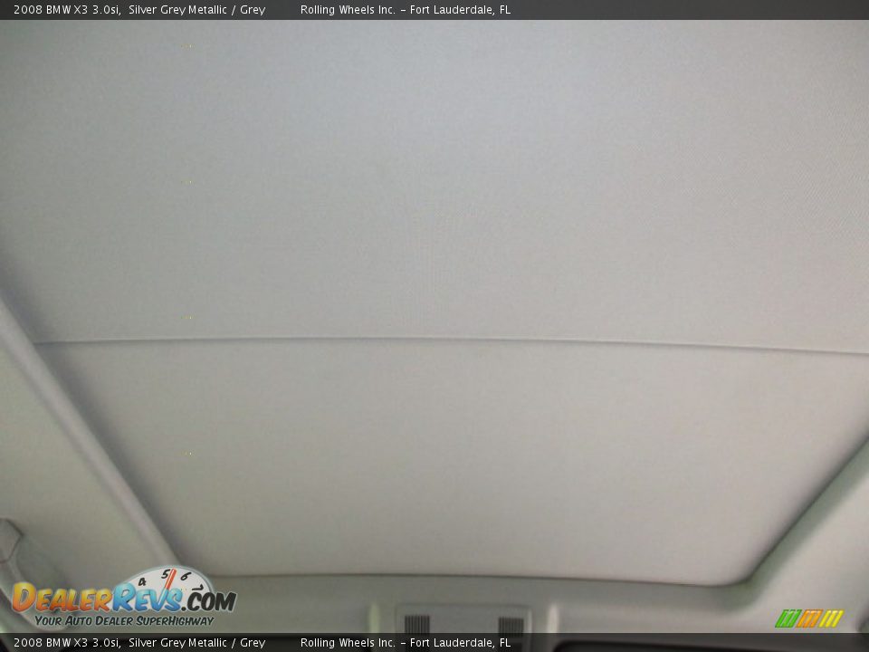 2008 BMW X3 3.0si Silver Grey Metallic / Grey Photo #36