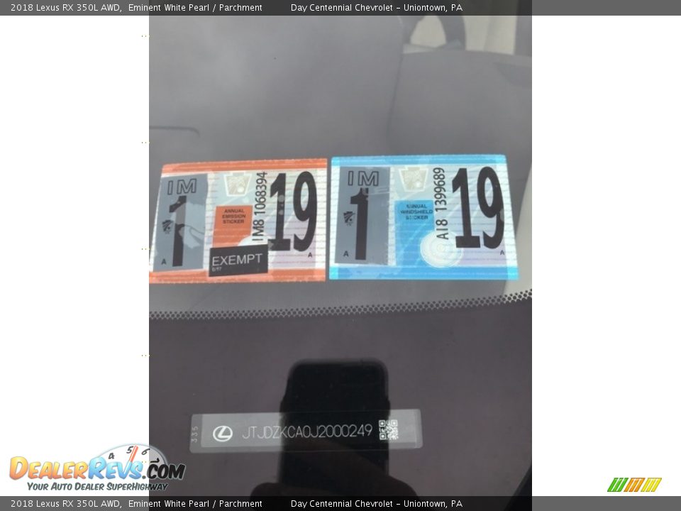 2018 Lexus RX 350L AWD Eminent White Pearl / Parchment Photo #5