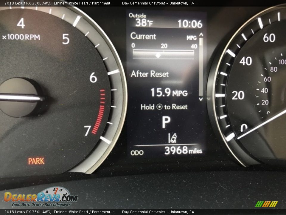 2018 Lexus RX 350L AWD Eminent White Pearl / Parchment Photo #9