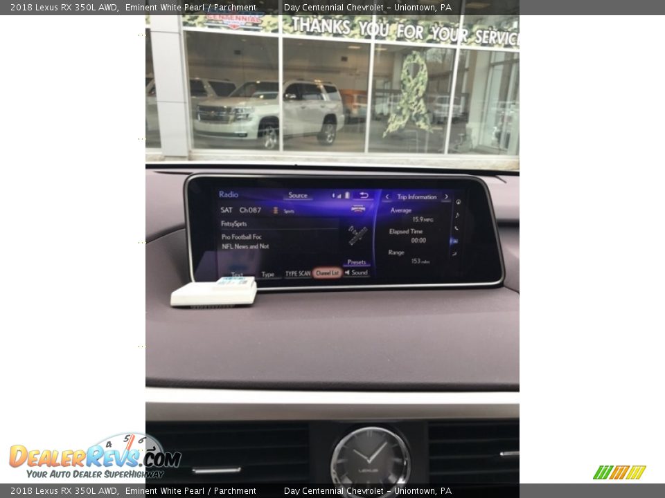 2018 Lexus RX 350L AWD Eminent White Pearl / Parchment Photo #10