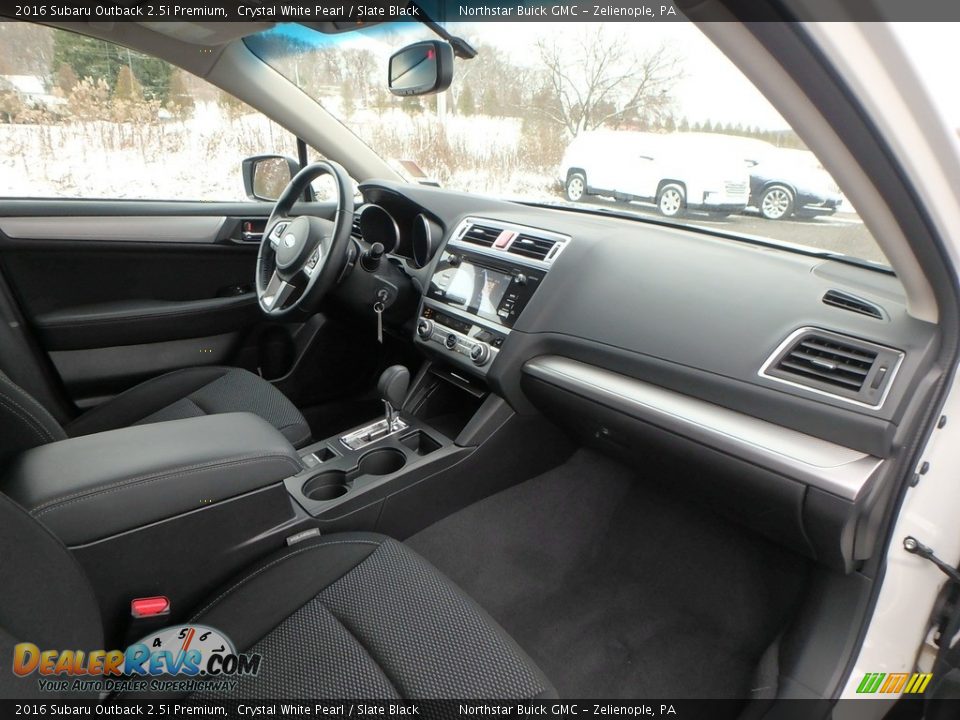 2016 Subaru Outback 2.5i Premium Crystal White Pearl / Slate Black Photo #6