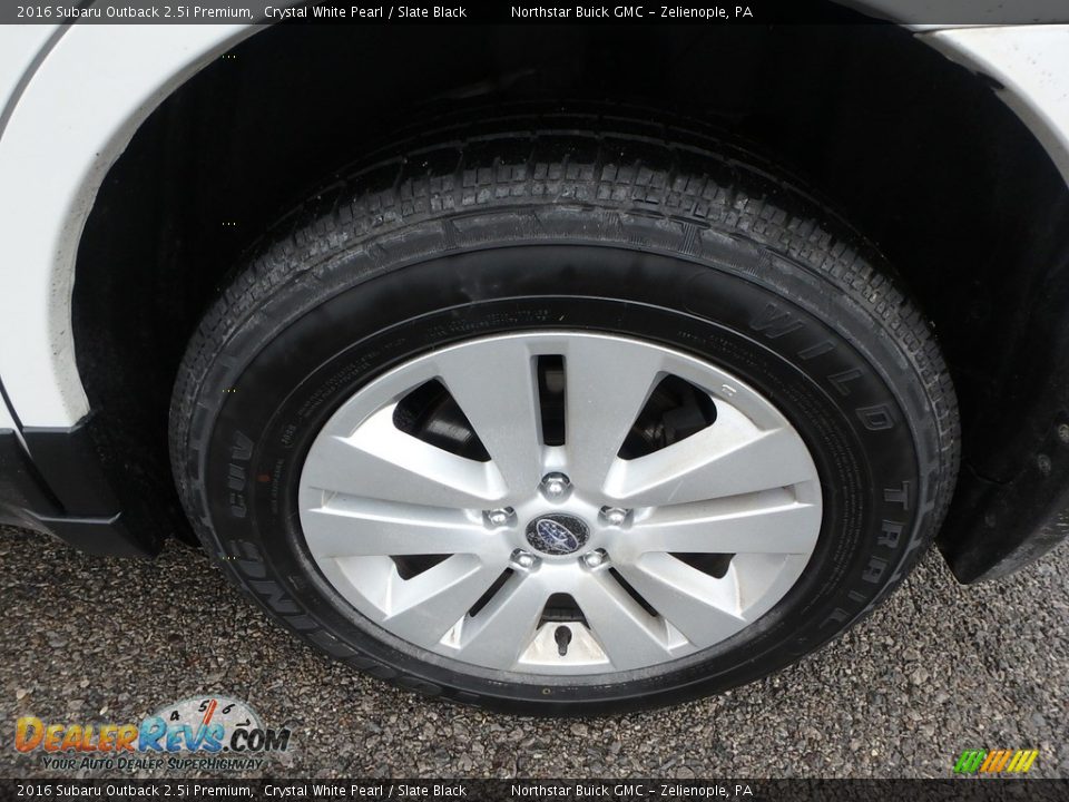 2016 Subaru Outback 2.5i Premium Crystal White Pearl / Slate Black Photo #14