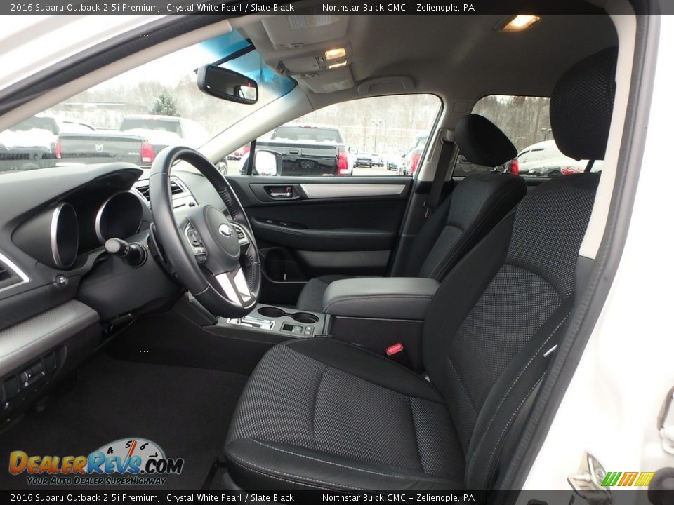 2016 Subaru Outback 2.5i Premium Crystal White Pearl / Slate Black Photo #15