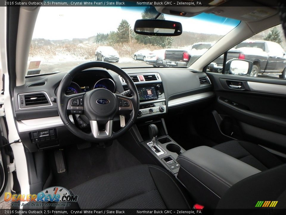 2016 Subaru Outback 2.5i Premium Crystal White Pearl / Slate Black Photo #17