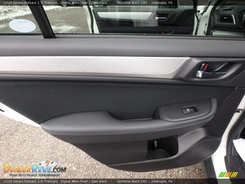 2016 Subaru Outback 2.5i Premium Crystal White Pearl / Slate Black Photo #18