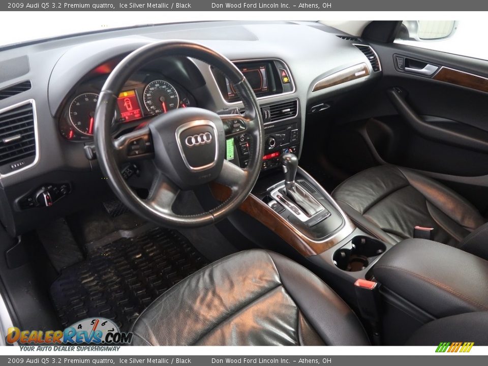 2009 Audi Q5 3.2 Premium quattro Ice Silver Metallic / Black Photo #15