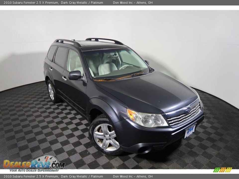 2010 Subaru Forester 2.5 X Premium Dark Gray Metallic / Platinum Photo #2
