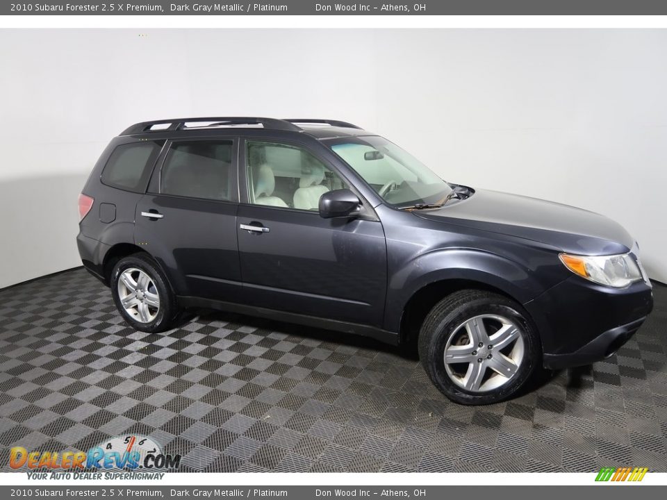 2010 Subaru Forester 2.5 X Premium Dark Gray Metallic / Platinum Photo #4
