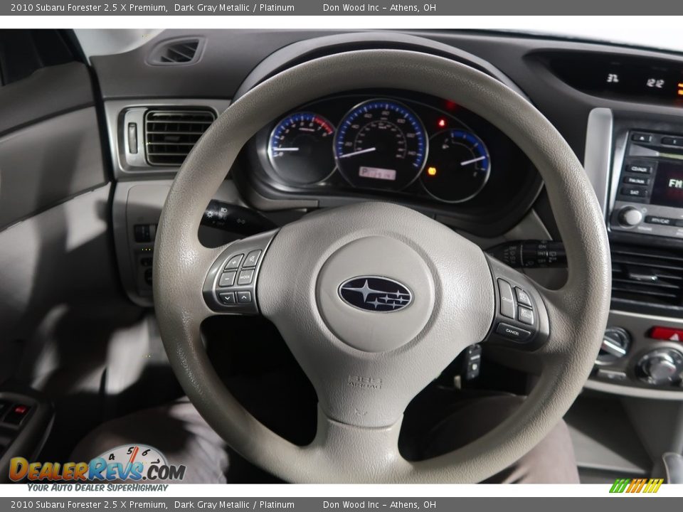 2010 Subaru Forester 2.5 X Premium Dark Gray Metallic / Platinum Photo #20