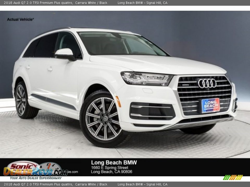 2018 Audi Q7 2.0 TFSI Premium Plus quattro Carrara White / Black Photo #1