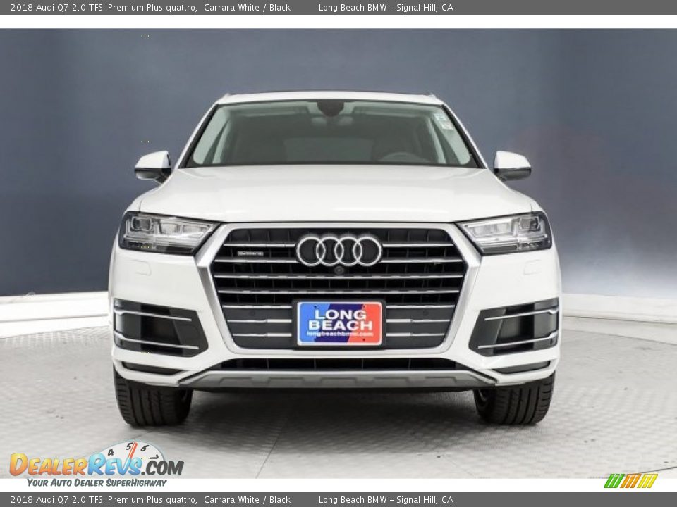 2018 Audi Q7 2.0 TFSI Premium Plus quattro Carrara White / Black Photo #2