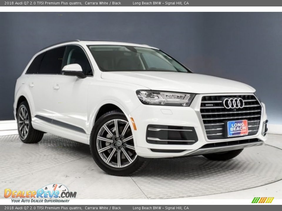 2018 Audi Q7 2.0 TFSI Premium Plus quattro Carrara White / Black Photo #14
