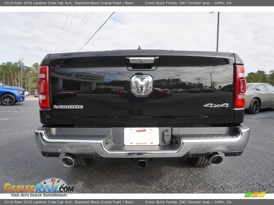 2019 Ram 1500 Laramie Crew Cab 4x4 Diamond Black Crystal Pearl / Black Photo #14