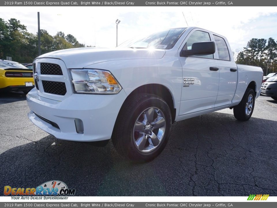 2019 Ram 1500 Classic Express Quad Cab Bright White / Black/Diesel Gray Photo #3