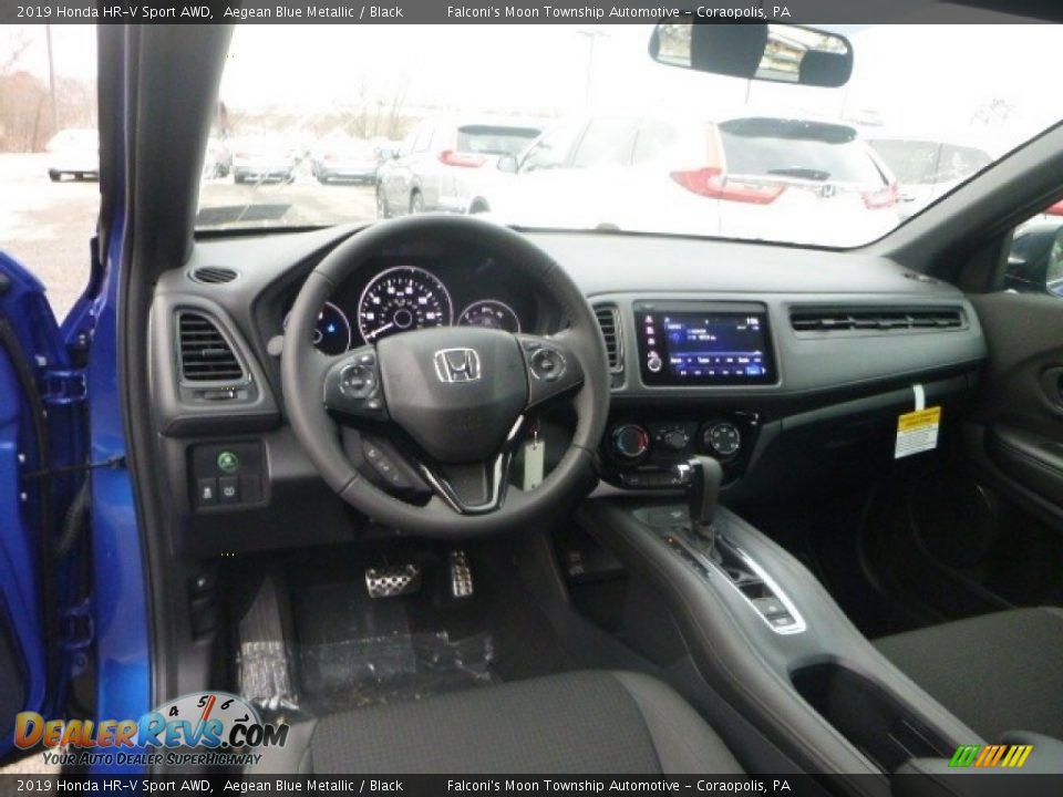 Black Interior - 2019 Honda HR-V Sport AWD Photo #10