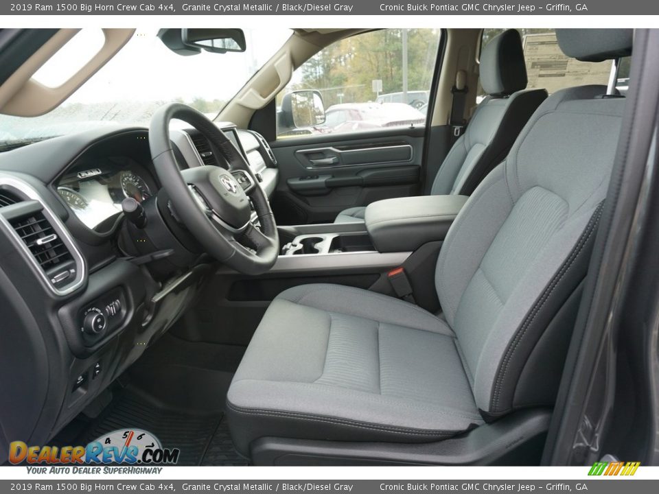 2019 Ram 1500 Big Horn Crew Cab 4x4 Granite Crystal Metallic / Black/Diesel Gray Photo #5