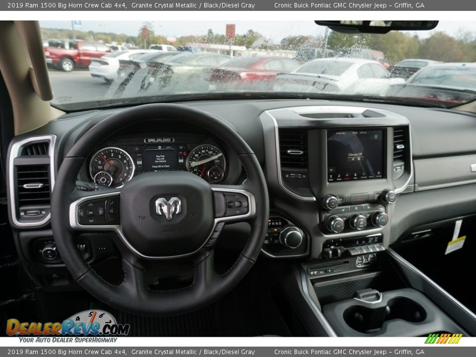 2019 Ram 1500 Big Horn Crew Cab 4x4 Granite Crystal Metallic / Black/Diesel Gray Photo #6