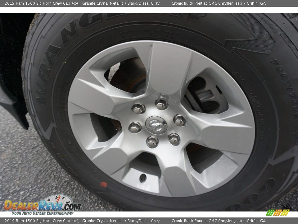 2019 Ram 1500 Big Horn Crew Cab 4x4 Granite Crystal Metallic / Black/Diesel Gray Photo #9