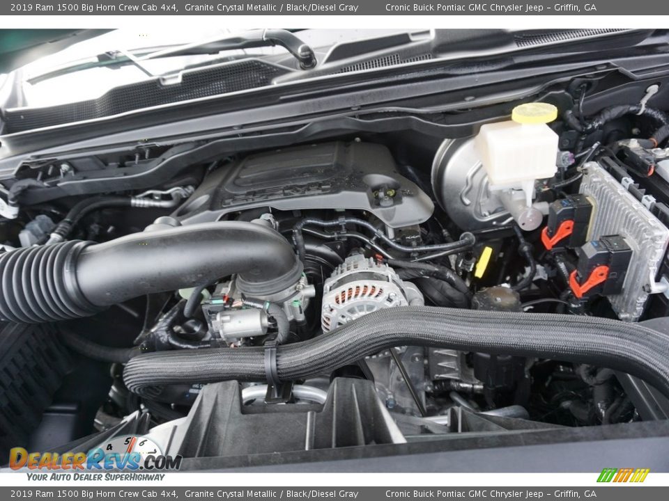 2019 Ram 1500 Big Horn Crew Cab 4x4 Granite Crystal Metallic / Black/Diesel Gray Photo #10