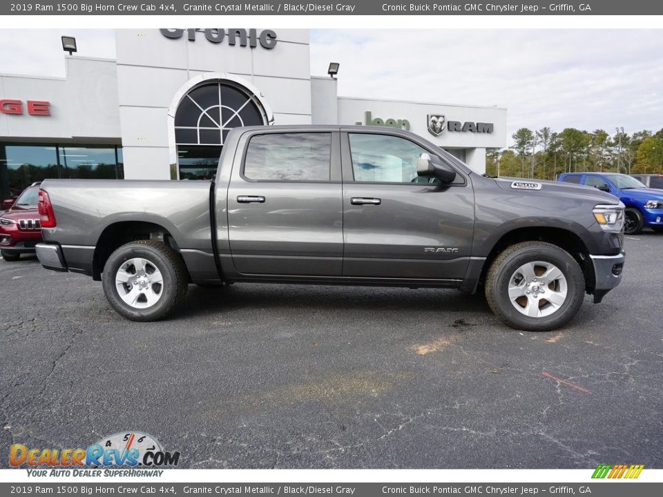 2019 Ram 1500 Big Horn Crew Cab 4x4 Granite Crystal Metallic / Black/Diesel Gray Photo #11