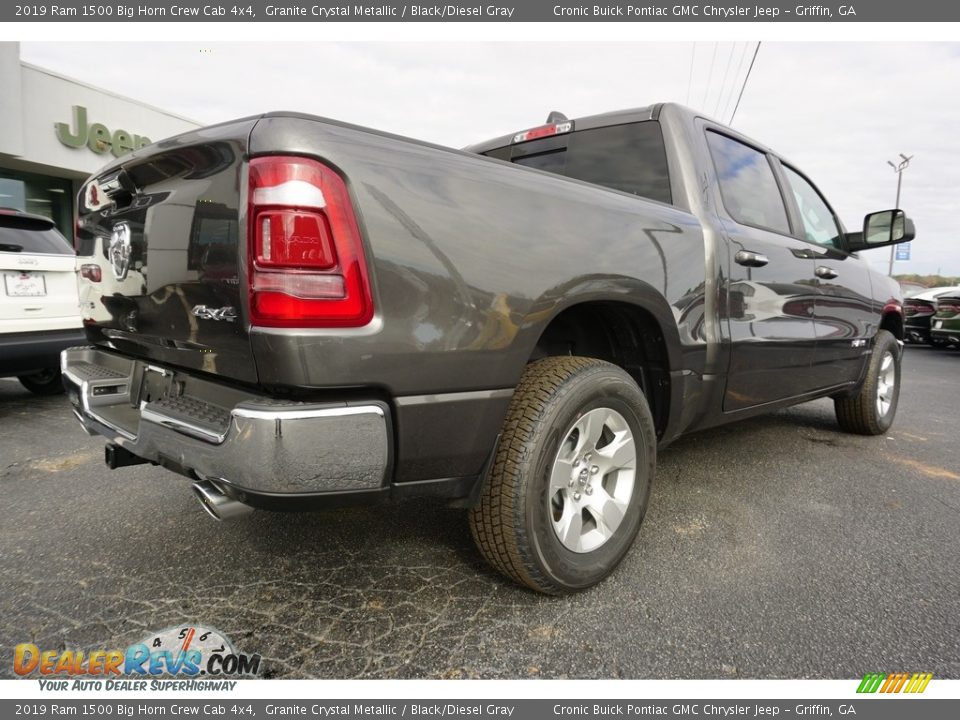 2019 Ram 1500 Big Horn Crew Cab 4x4 Granite Crystal Metallic / Black/Diesel Gray Photo #12