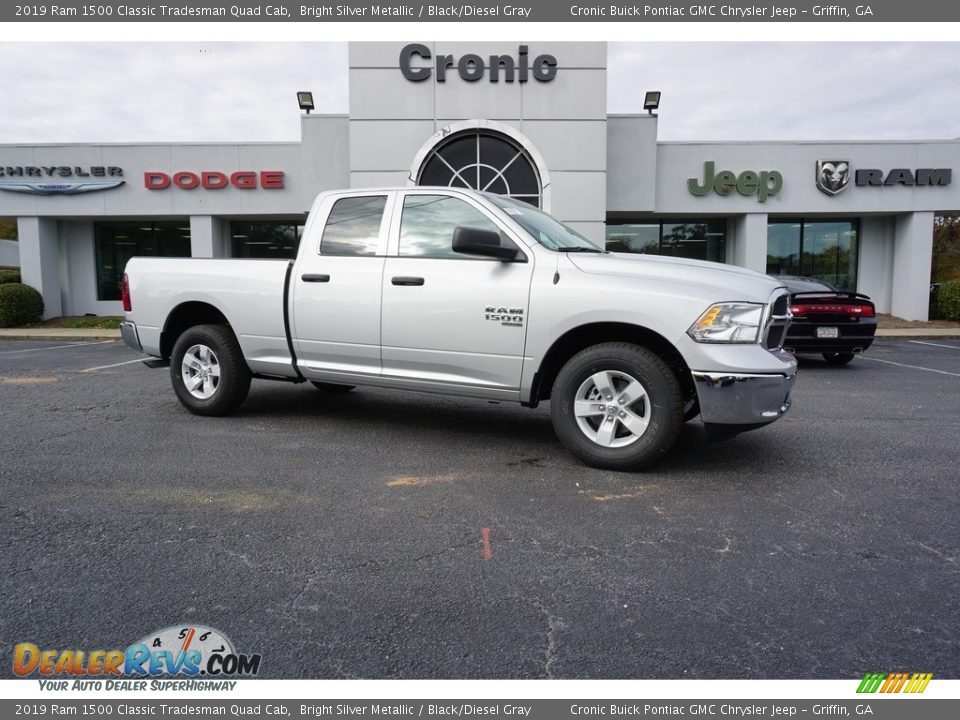 2019 Ram 1500 Classic Tradesman Quad Cab Bright Silver Metallic / Black/Diesel Gray Photo #1