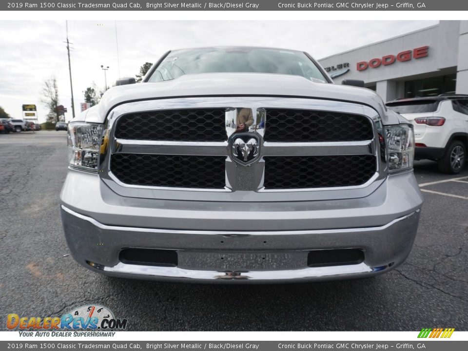 2019 Ram 1500 Classic Tradesman Quad Cab Bright Silver Metallic / Black/Diesel Gray Photo #2