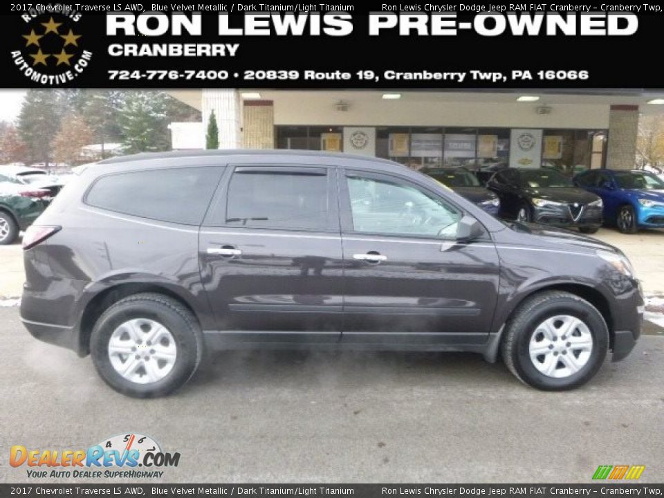 2017 Chevrolet Traverse LS AWD Blue Velvet Metallic / Dark Titanium/Light Titanium Photo #1