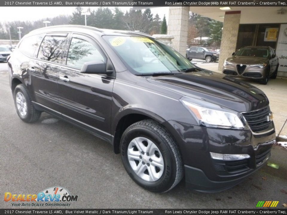 2017 Chevrolet Traverse LS AWD Blue Velvet Metallic / Dark Titanium/Light Titanium Photo #3