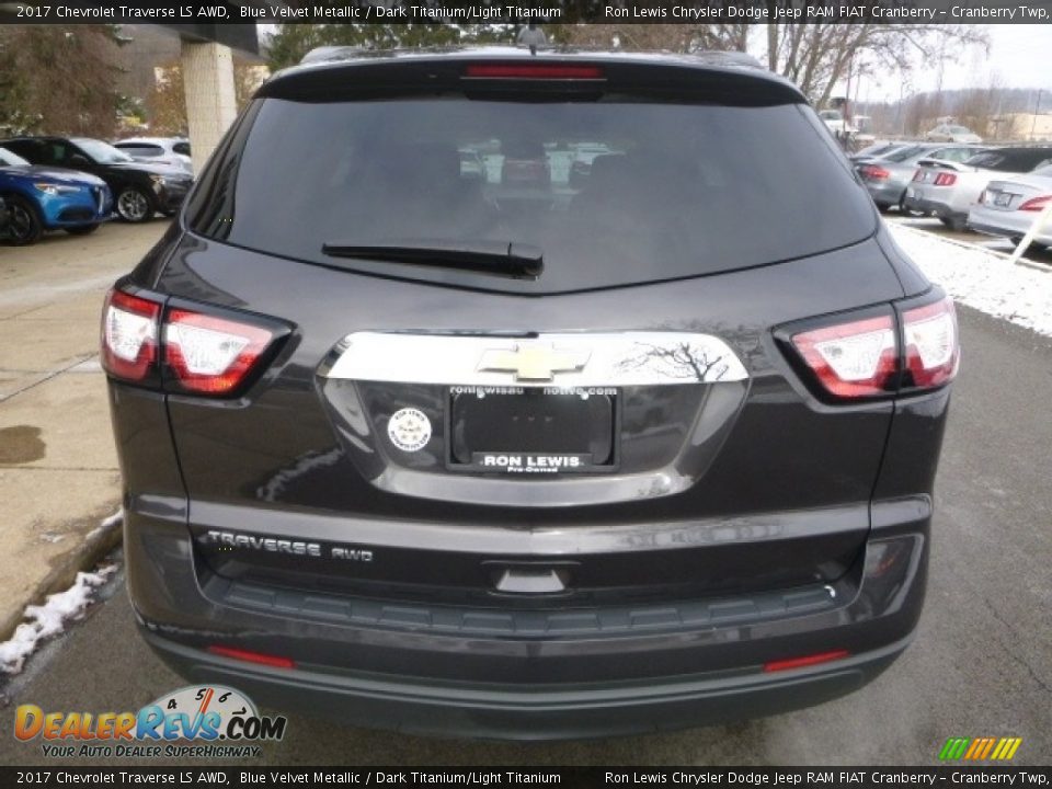 2017 Chevrolet Traverse LS AWD Blue Velvet Metallic / Dark Titanium/Light Titanium Photo #8