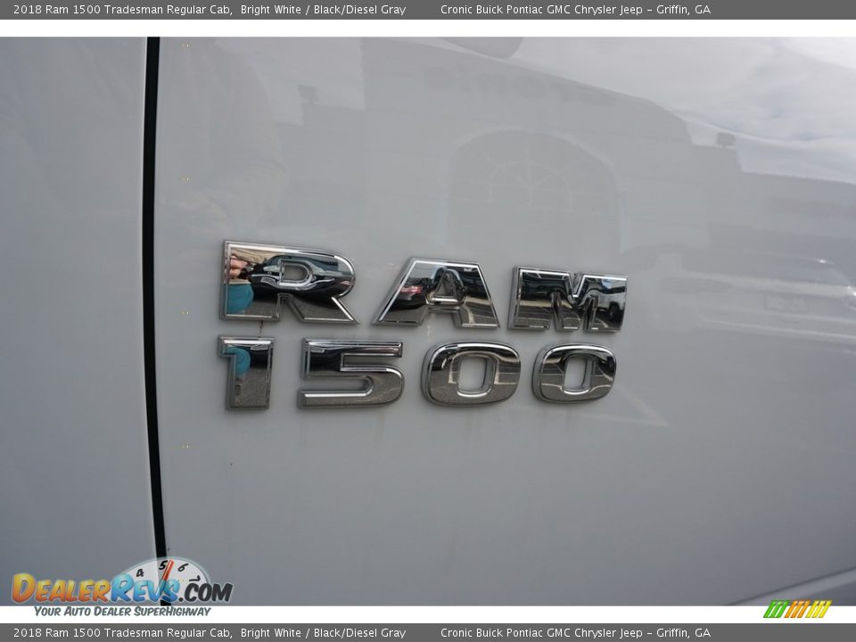 2018 Ram 1500 Tradesman Regular Cab Bright White / Black/Diesel Gray Photo #8