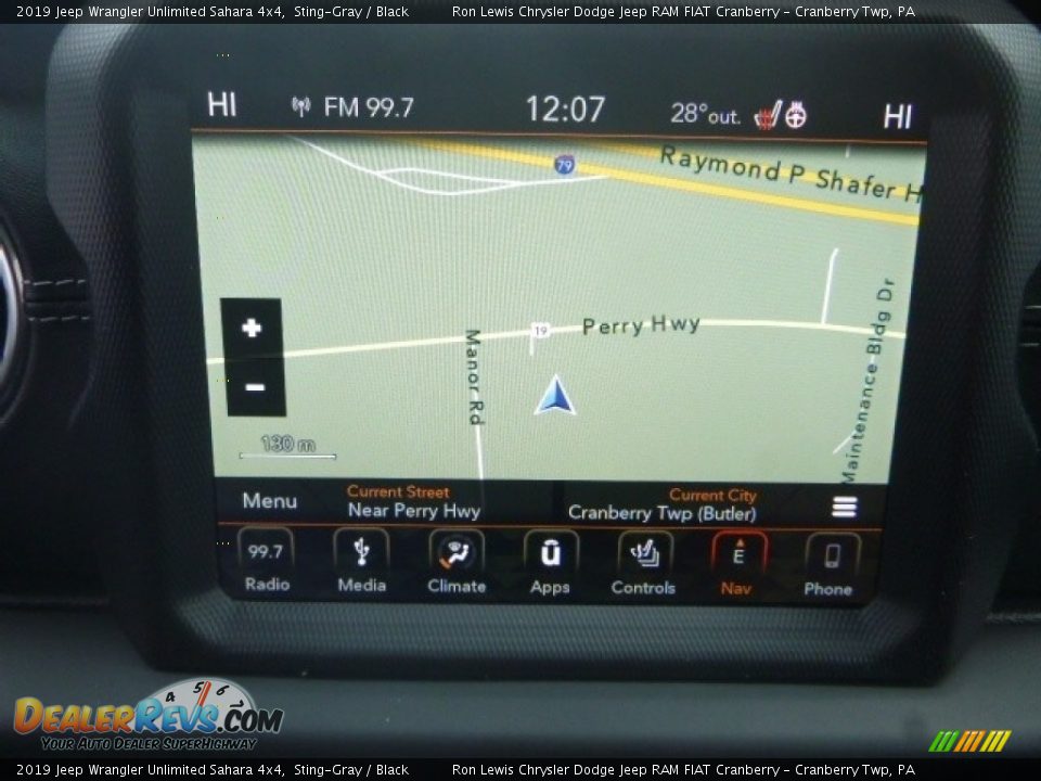 Navigation of 2019 Jeep Wrangler Unlimited Sahara 4x4 Photo #14