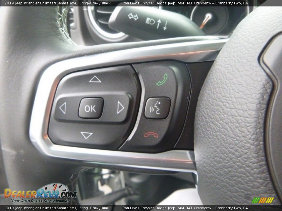 2019 Jeep Wrangler Unlimited Sahara 4x4 Steering Wheel Photo #17