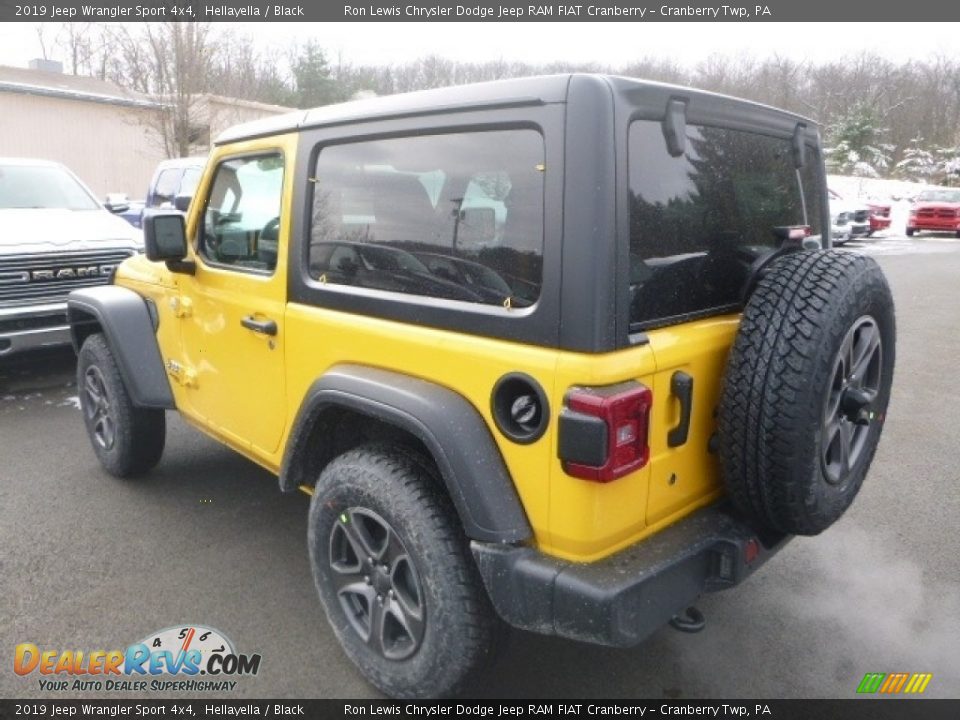 2019 Jeep Wrangler Sport 4x4 Hellayella / Black Photo #3