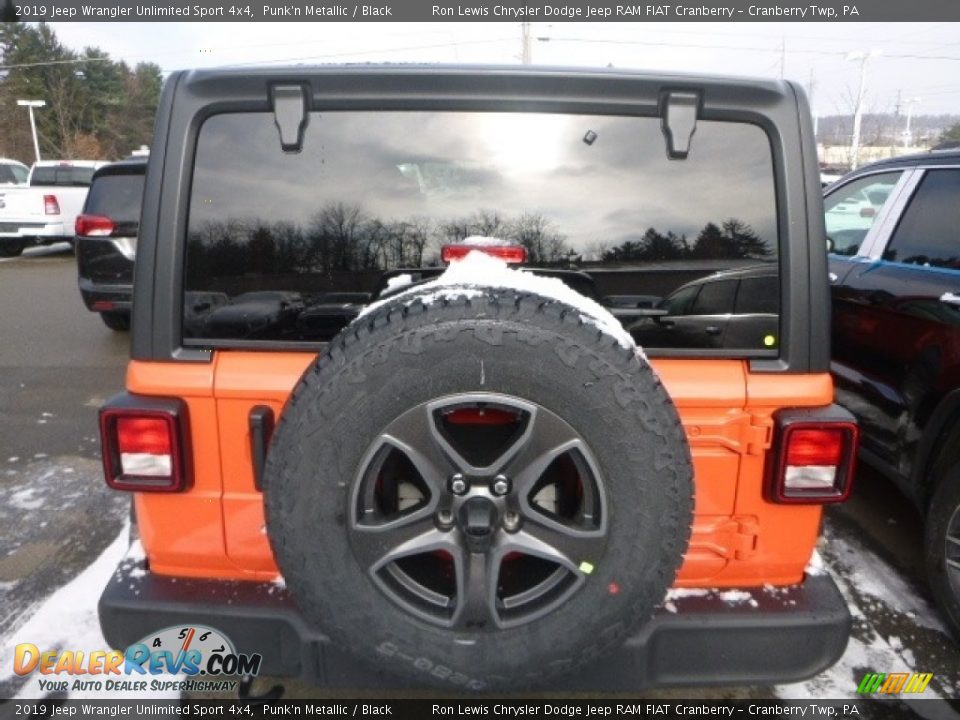 2019 Jeep Wrangler Unlimited Sport 4x4 Punk'n Metallic / Black Photo #4