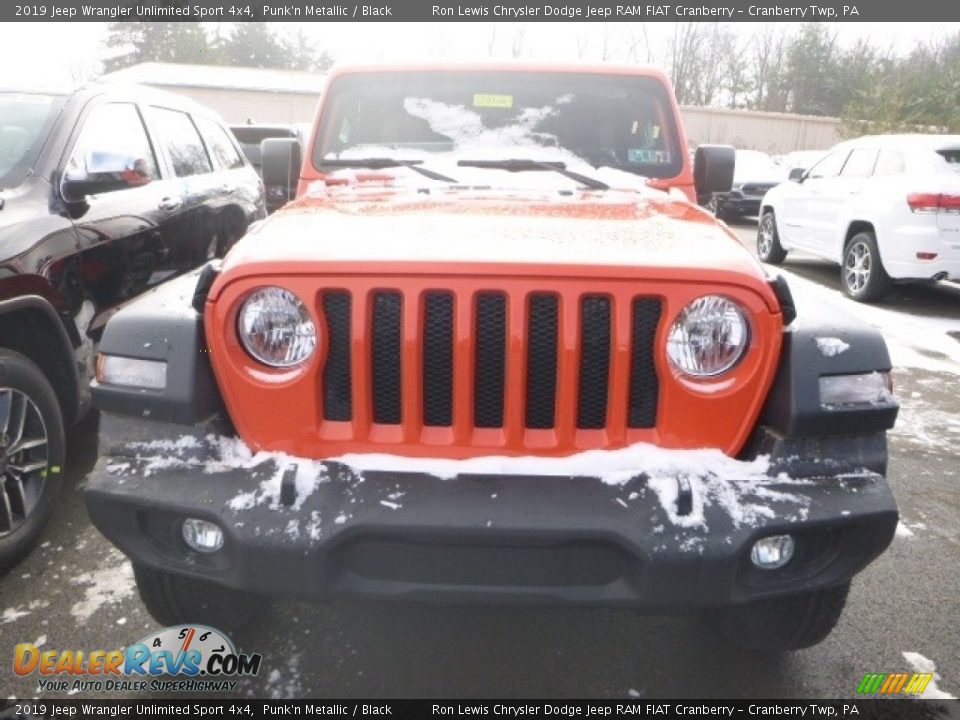 2019 Jeep Wrangler Unlimited Sport 4x4 Punk'n Metallic / Black Photo #12