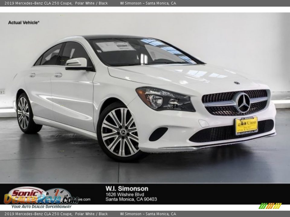 2019 Mercedes-Benz CLA 250 Coupe Polar White / Black Photo #1