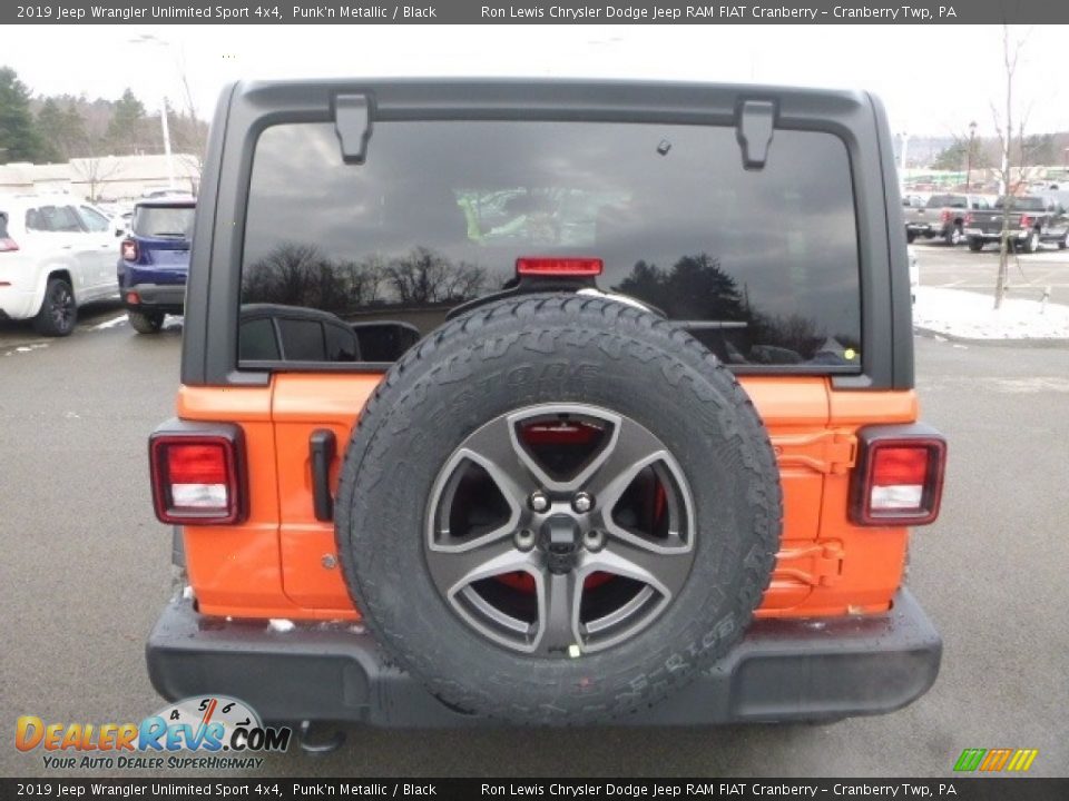 2019 Jeep Wrangler Unlimited Sport 4x4 Punk'n Metallic / Black Photo #5