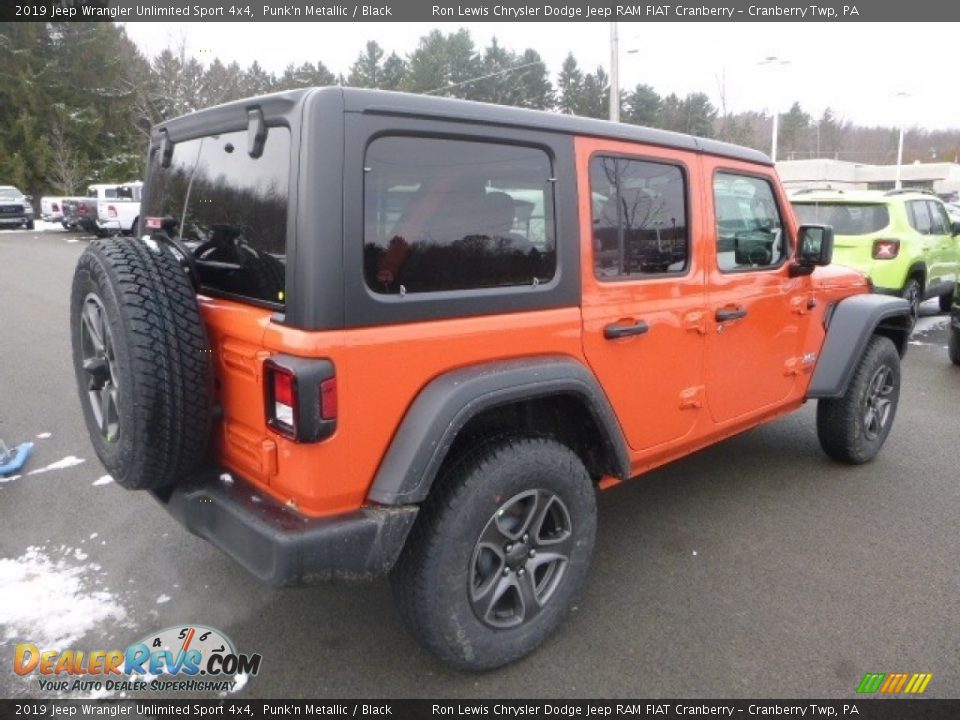 2019 Jeep Wrangler Unlimited Sport 4x4 Punk'n Metallic / Black Photo #6